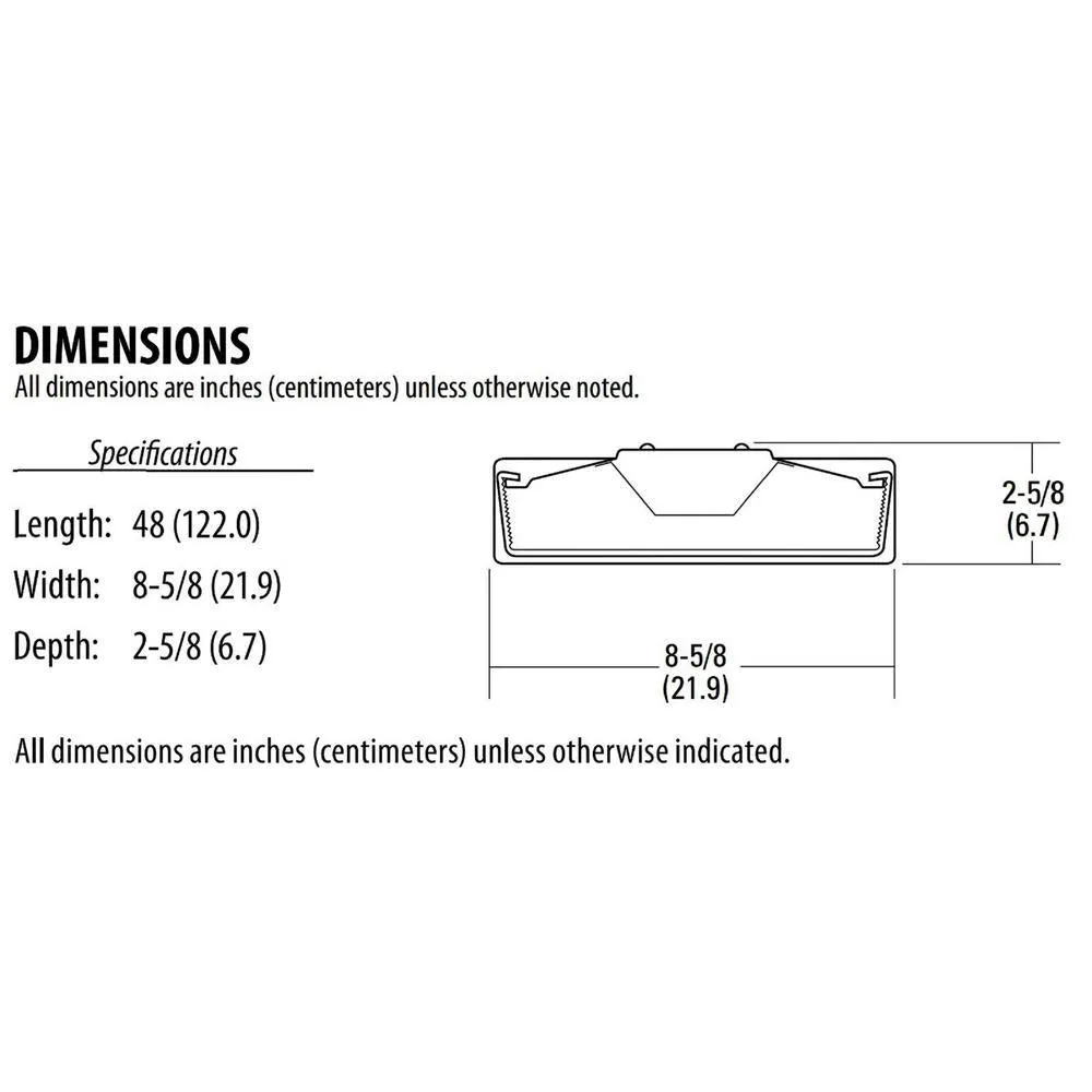Contractor Select SBL4 Series 4 ft. Dimmable 4000K Cool White Integrated 3994 Lumen LED Square-Basket Wraparound, photo 4 of 4