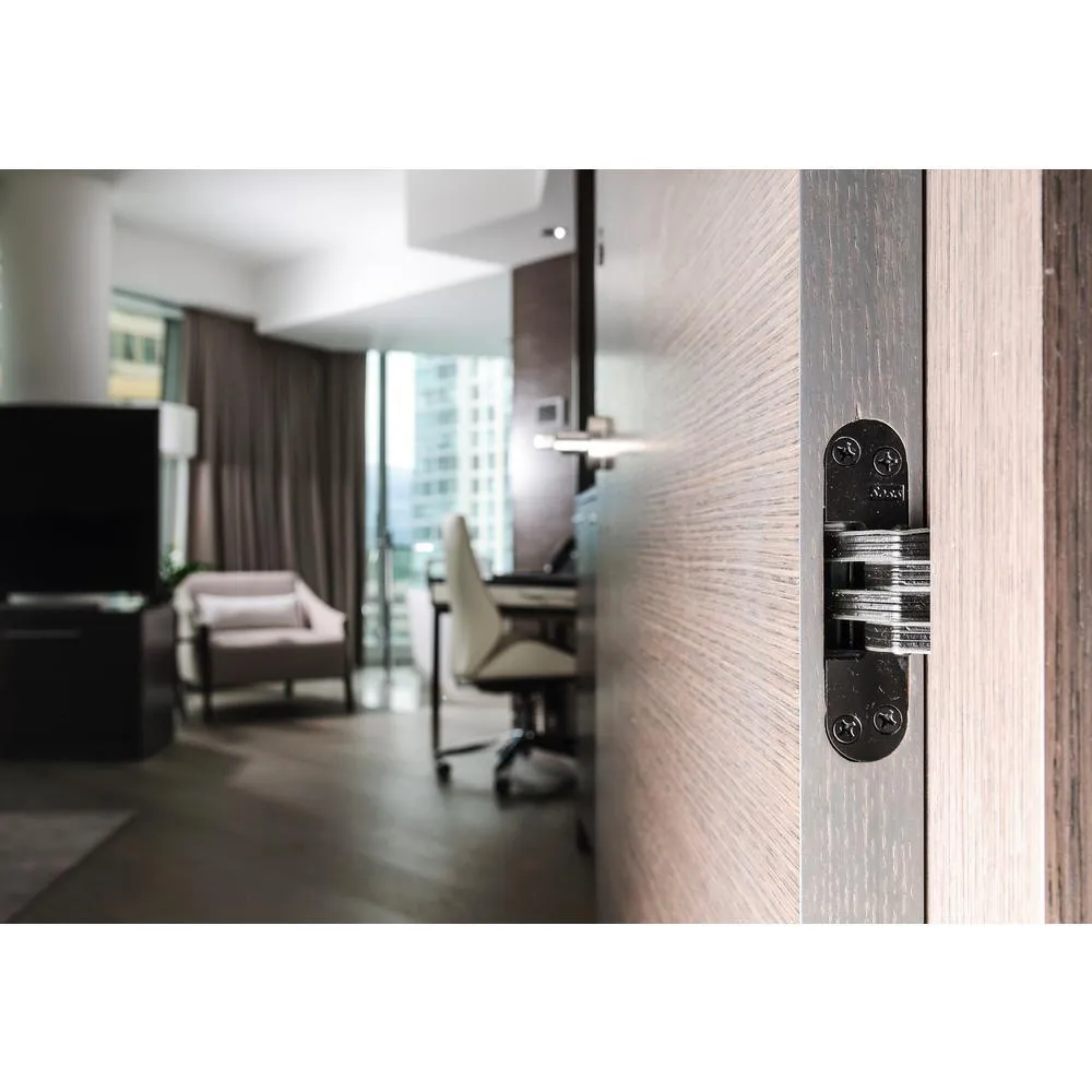 1-1/8 in. x 4-5/8 in. Satin Brass Invisible Hinge, photo 7 of 14