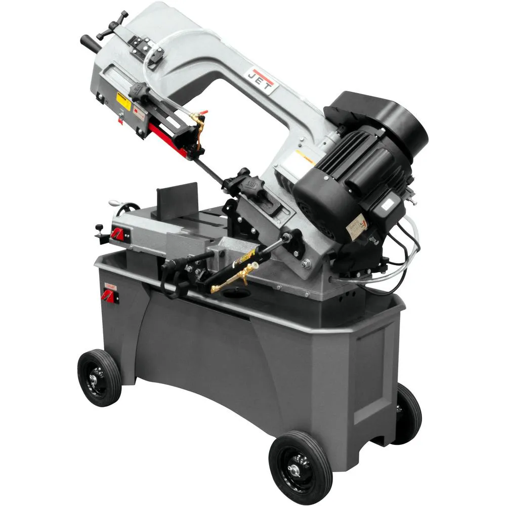 Jet 3/4 HP 7 in. x 12 in. Metalworking Horizontal and Vertical Band Saw with Closed Stand, 4-Speed, 115/230-Volt, HVBS-712, photo 6 of 11