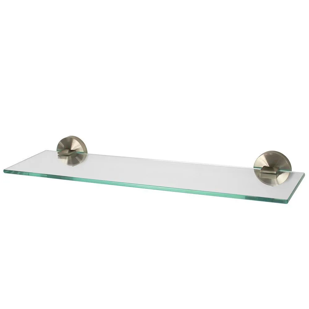 Speakman Neo 5.31 in. W Wall-Mounted Bathroom Glass Shelf in Polished Chrome, photo 3 of 3