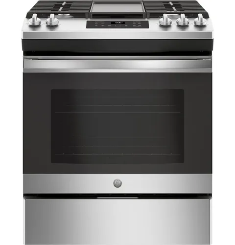 5.3 cu. ft. Slide-In Gas Range with Steam-Cleaning Oven in Stainless Steel