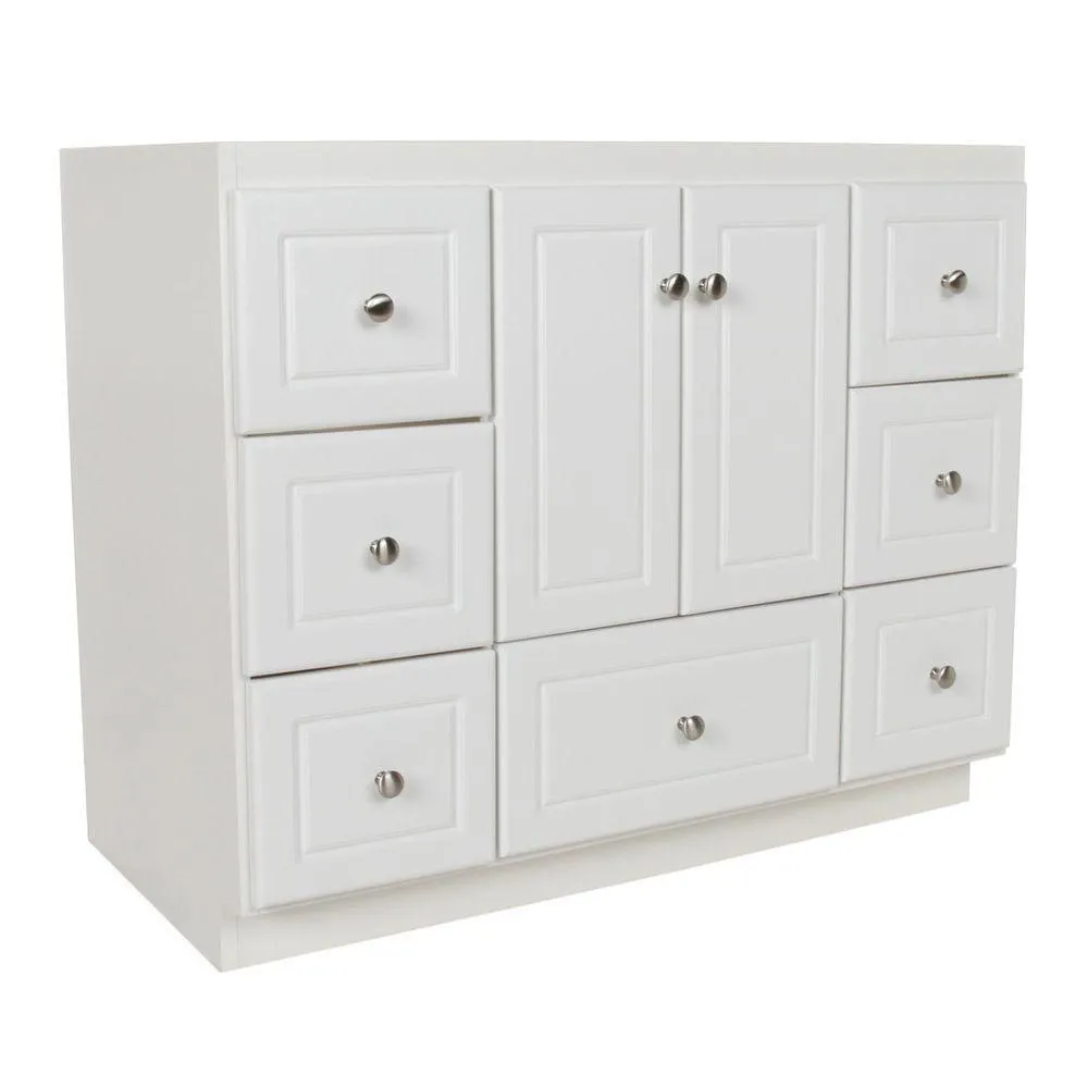 Ultraline 48 in. W x 21 in. D x 34.5 in. H Vanity Cabinet Only in Natural Alder, photo 22 of 39