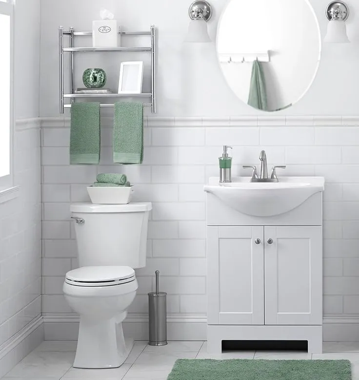 Style Selections Euro 24-in White Single Sink Bathroom Vanity with White Cultured Marble Top, photo 8 of 10
