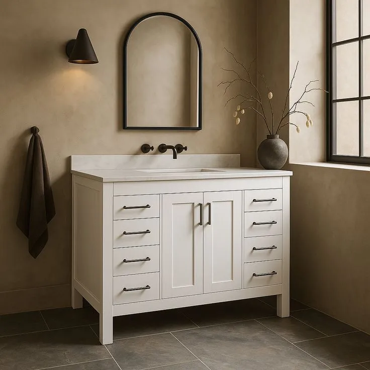 Home Decorators Collection Westcourt 48-Inch White Bathroom Vanity Cabinet, photo 3 of 3