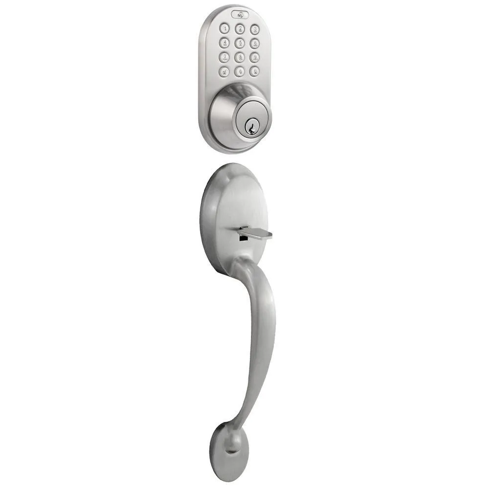 Morning Industry Oil Rubbed Bronze Keyless Entry Deadbolt and Door Handleset Lock with RF Remote Control and Electronic Digital Keypad, photo 9 of 9