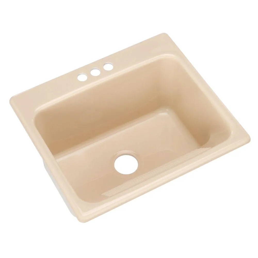 Kensington Drop-In Acrylic 25 in. 3-Hole Single Bowl Utility Sink in Ice Grey, photo 13 of 18
