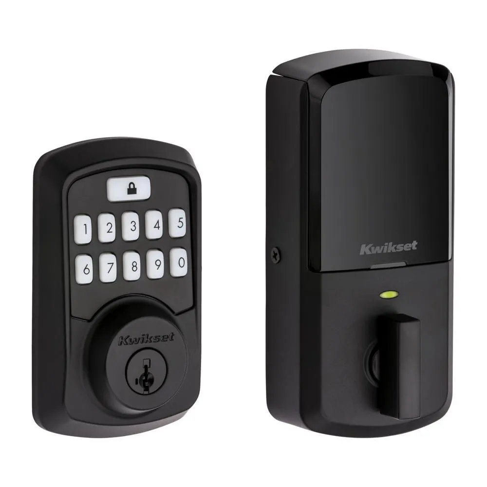 Kwikset Aura Satin Nickel Single Cylinder Electronic Bluetooth Keypad Smart Lock Deadbolt featuring SmartKey Security, photo 3 of 4