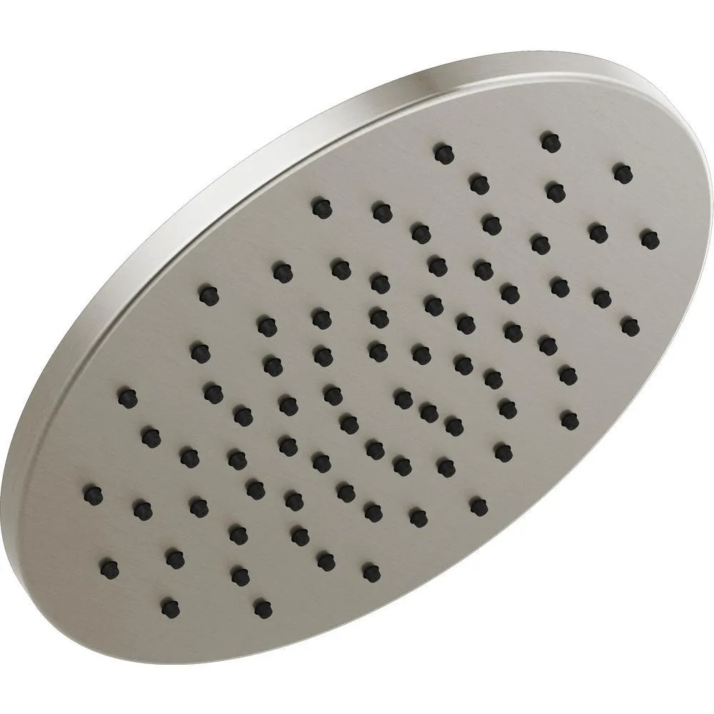1-Spray 11.8 in. Single Wall Mount Fixed Rain Shower Head in Venetian Bronze, photo 8 of 10