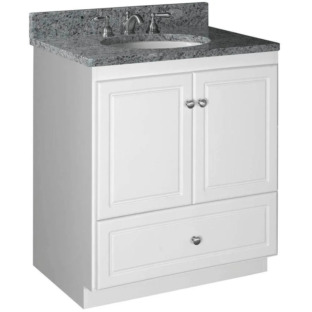 Ultraline 42 in. W x 21 in. D x 34.5 in. H Vanity Cabinet Only in Medium Alder, photo 19 of 45