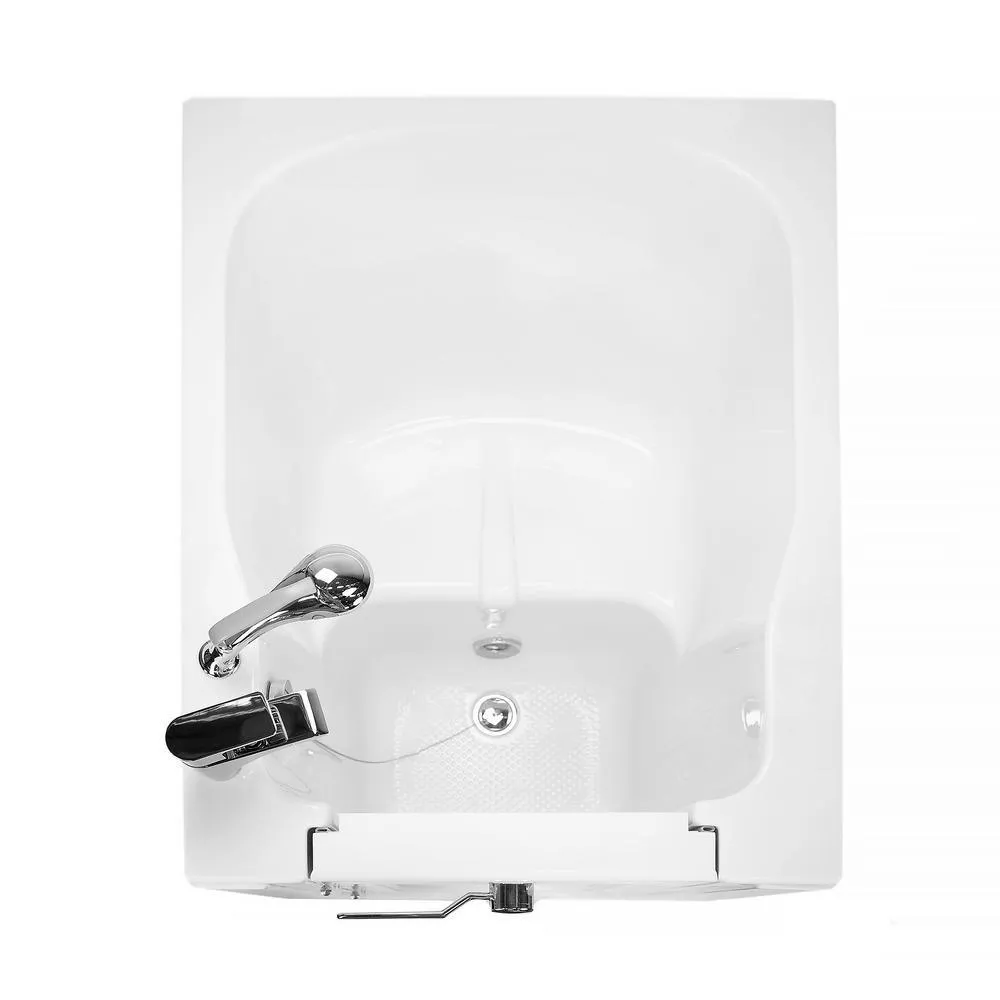 Ella Front Entry 32 in. Acrylic Walk-In Soaking Bathtub in White, Left-Hand Outward Door, Fast Fill Faucet, Heated Seat, 2 in. Drain, photo 4 of 8