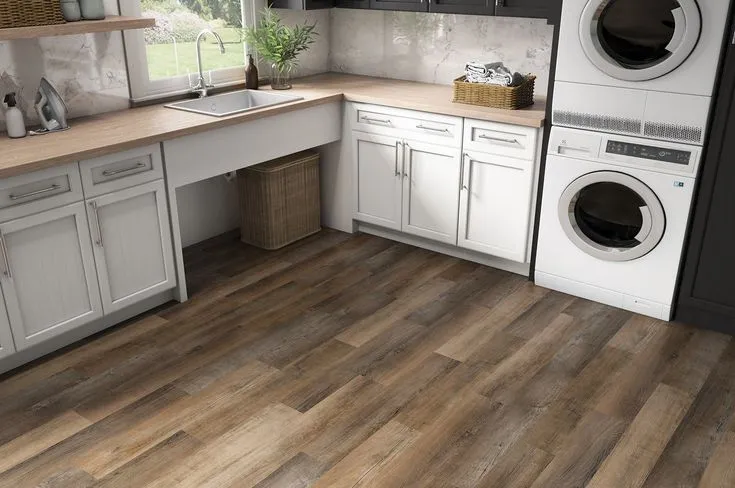 Style Selections Mellbrooke 3-mil x 6-in W x 36-in L Water Resistant Peel and Stick Luxury Vinyl Plank Flooring, photo 8 of 8