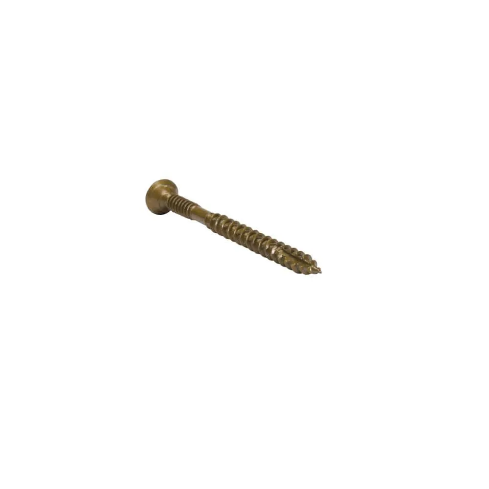 Grabber #10 x 3 in. UltraPro LOX 2 Drive, Flat Scavenger II Head, GrabberGard Gold, Exterior Wood Screws (5 lb. box), photo 5 of 12