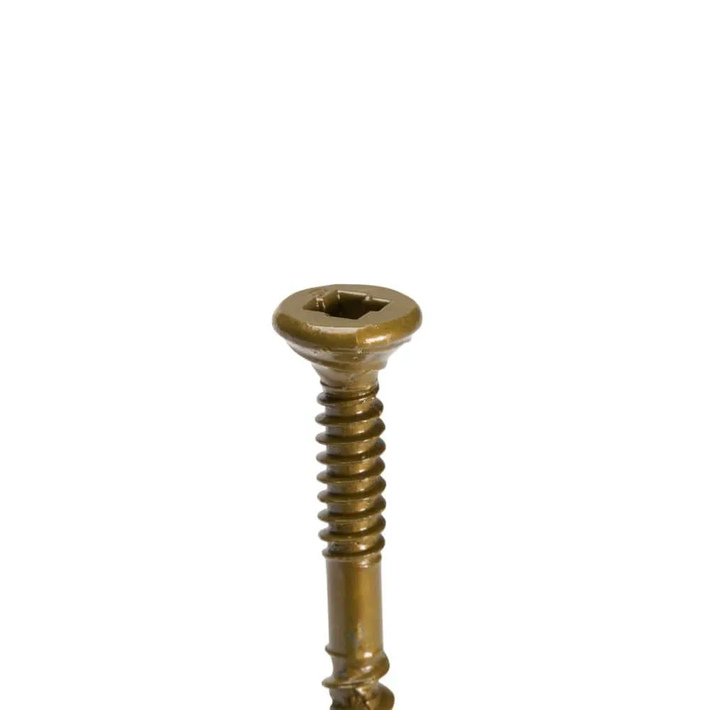 Grabber #10 x 3 in. UltraPro LOX 2 Drive, Flat Scavenger II Head, GrabberGard Gold, Exterior Wood Screws (5 lb. box), photo 3 of 12