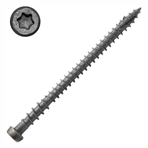 Composite Deck Screws, Gray, 75 Pack