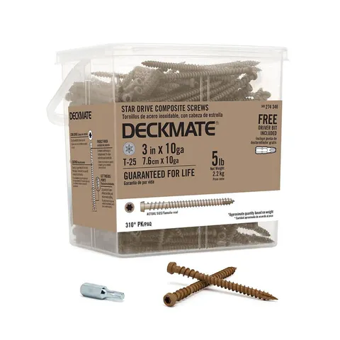 Composite Deck Screws with Star Pan-Head