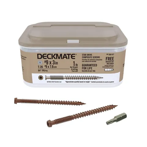 Self-Starting Composite Deck Screws
