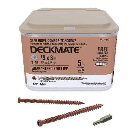 3 in. Star-Drive Red Composite Deck Screws
