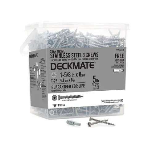 1-5/8" Torx Stainless Steel Deck Screws