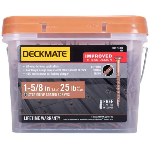 1-5/8 in. Red Exterior Deck Screws