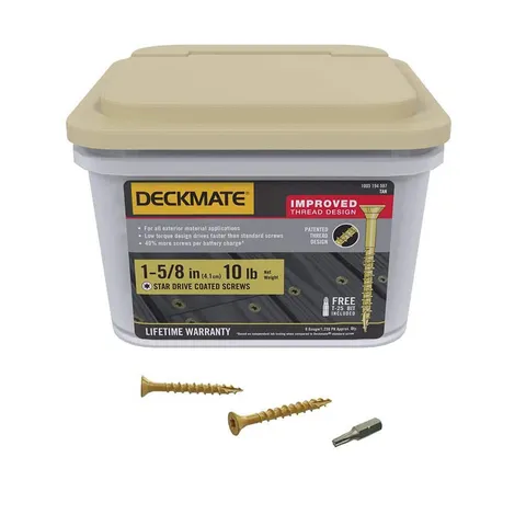 Tan Star Drive Wood Deck Screws