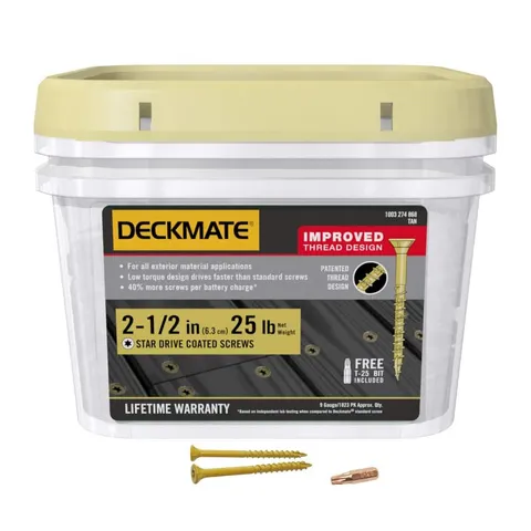 #9 x 2-1/2" Star Drive Deck Screws