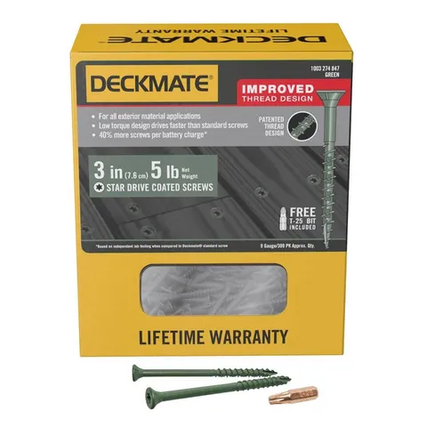 Green Exterior Wood Deck Screws