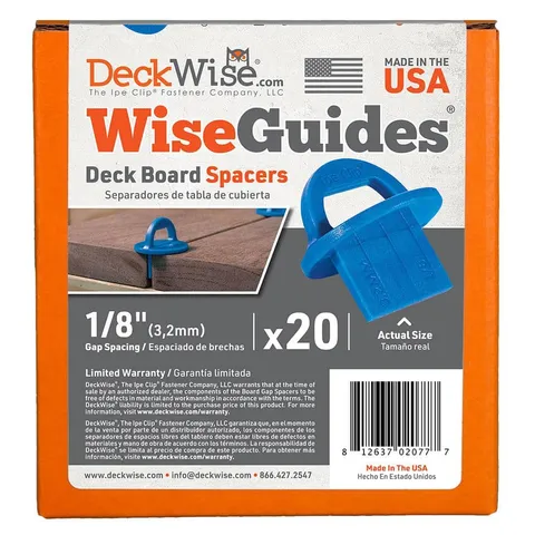 WiseGuides 1/8 in. Deck Board Spacer - 20 Pack