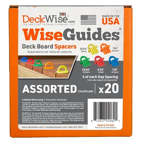 WiseGuides Assorted Gap Deck Board Spacers
