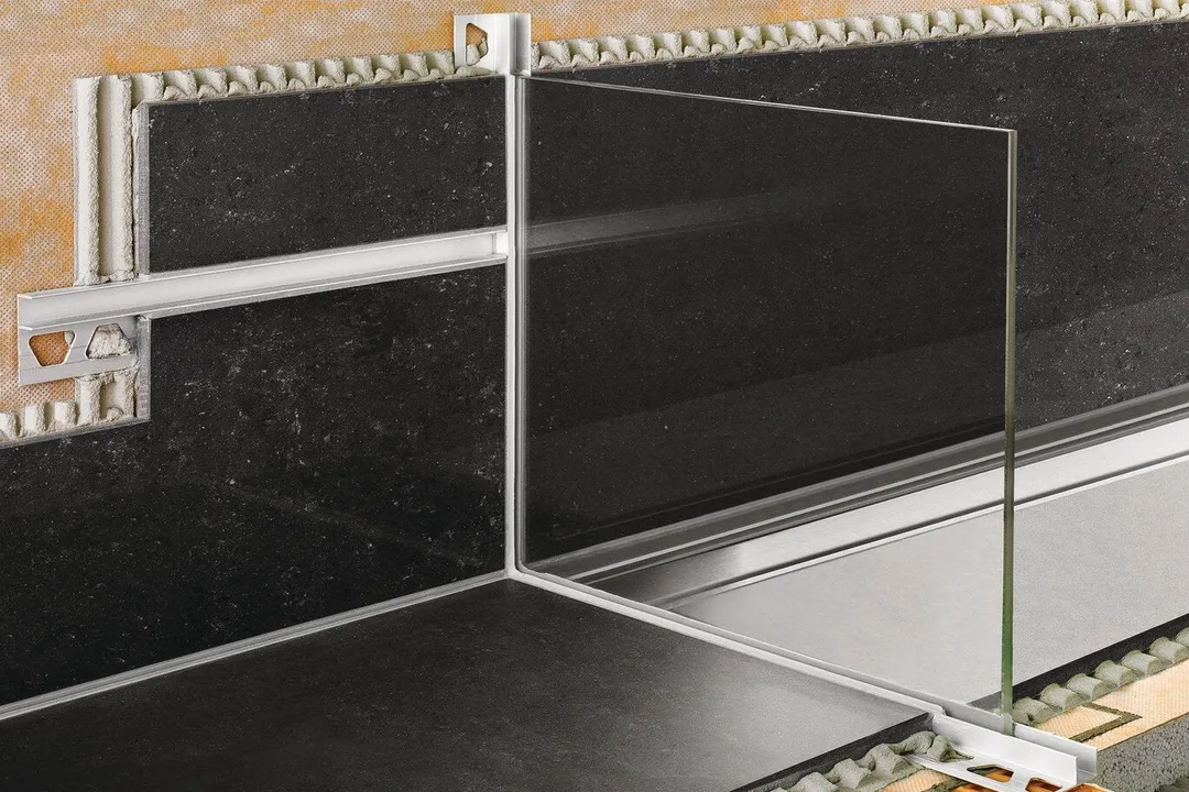 Schluter Systems DECO-SG 0.5-in W x 98.5-in L Satin Anodized Aluminum Shadow Gap Tile Edge Trim, photo 2 of 5