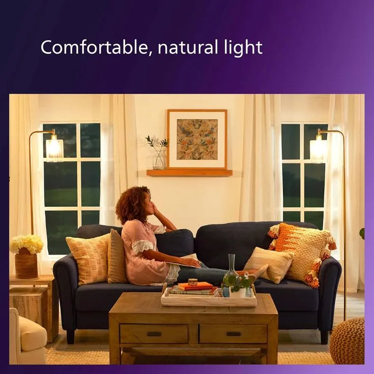 Philips 40-Watt Equivalent Soft White BA11 Dimmable Warm Glow Dimming Effect LED Candle Light Bulb Bent Tip E26 (2700K) (3-Pack), photo 5 of 8