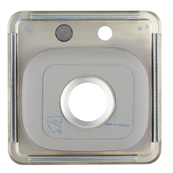 Drop-In 22-Gauge Stainless Steel 15 in. 2-Hole Single Bowl Bar Sink, photo 2 of 9