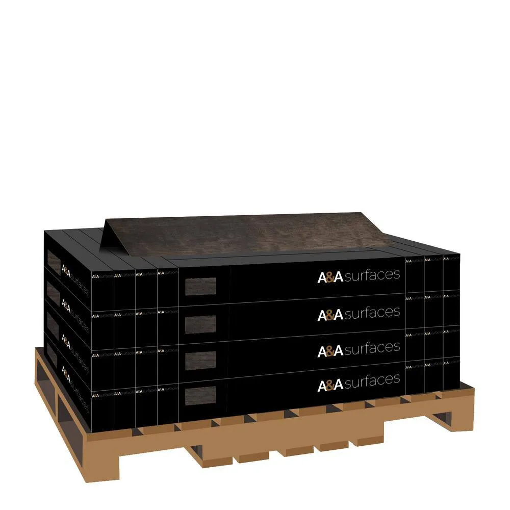 A&A Surfaces Woodridge Derlin Oak 0.28 in. x 6.5 in. Waterproof Wire Brushed Engineered Hardwood Flooring (1040.16 sq. ft./pallet), photo 6 of 10
