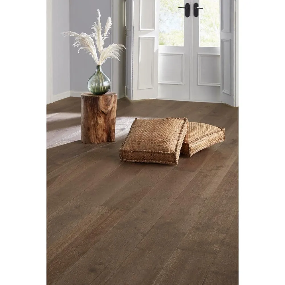 ASPEN FLOORING Desert Shadow Hickory 9/16 in T x 8.66 in. W Tongue and Groove W-Brushed Engineered Hardwood Flooring (31.25 sqft/case), photo 14 of 14