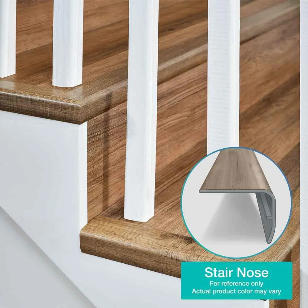 Destiny 1.32 in. T x 1.88 in. W x 78.7 in. L Vinyl Stair Nose Molding by PERFORMANCE ACCESSORIES, photo 3 of 3