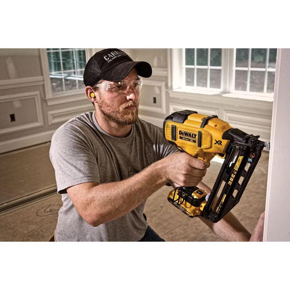 DEWALT 20V MAX XR Lithium-Ion Electric Cordless 16-Gauge Angled Finishing Nailer (Tool Only), photo 13 of 15