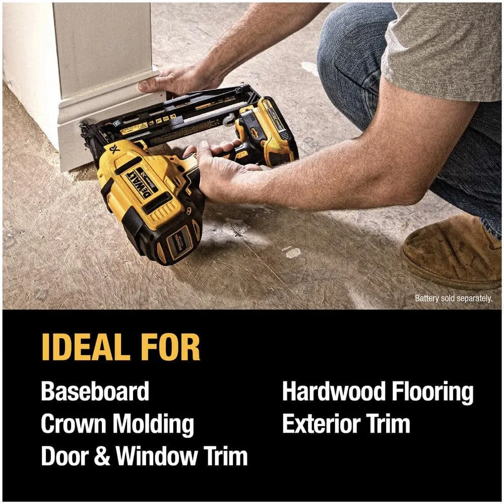 DEWALT 20V MAX XR Lithium-Ion Electric Cordless 16-Gauge Angled Finishing Nailer (Tool Only), photo 7 of 15