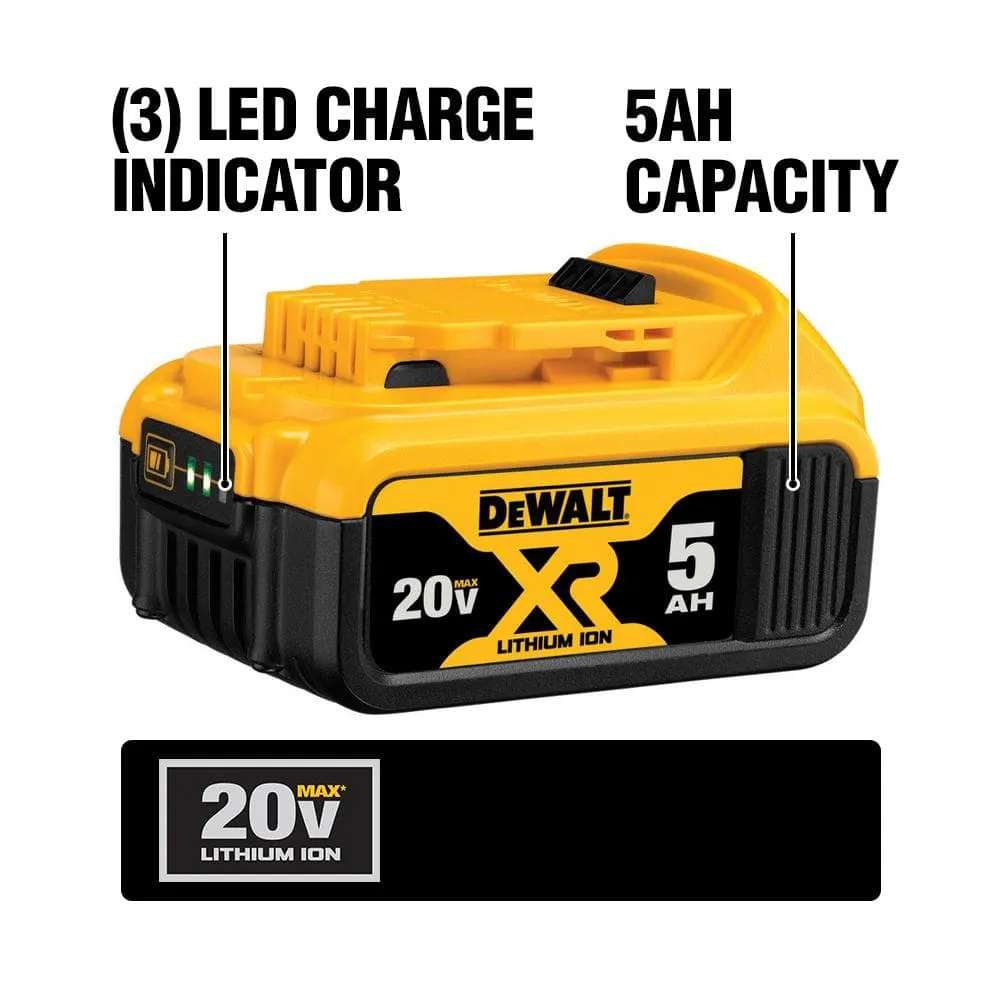 DEWALT 20V MAX Li-Ion Cordless Band Saw (Tool-Only) + 4-1/2 in. Grinder (Tool-Only) with 5Ah Battery, Charger and Kit Bag, photo 5 of 8