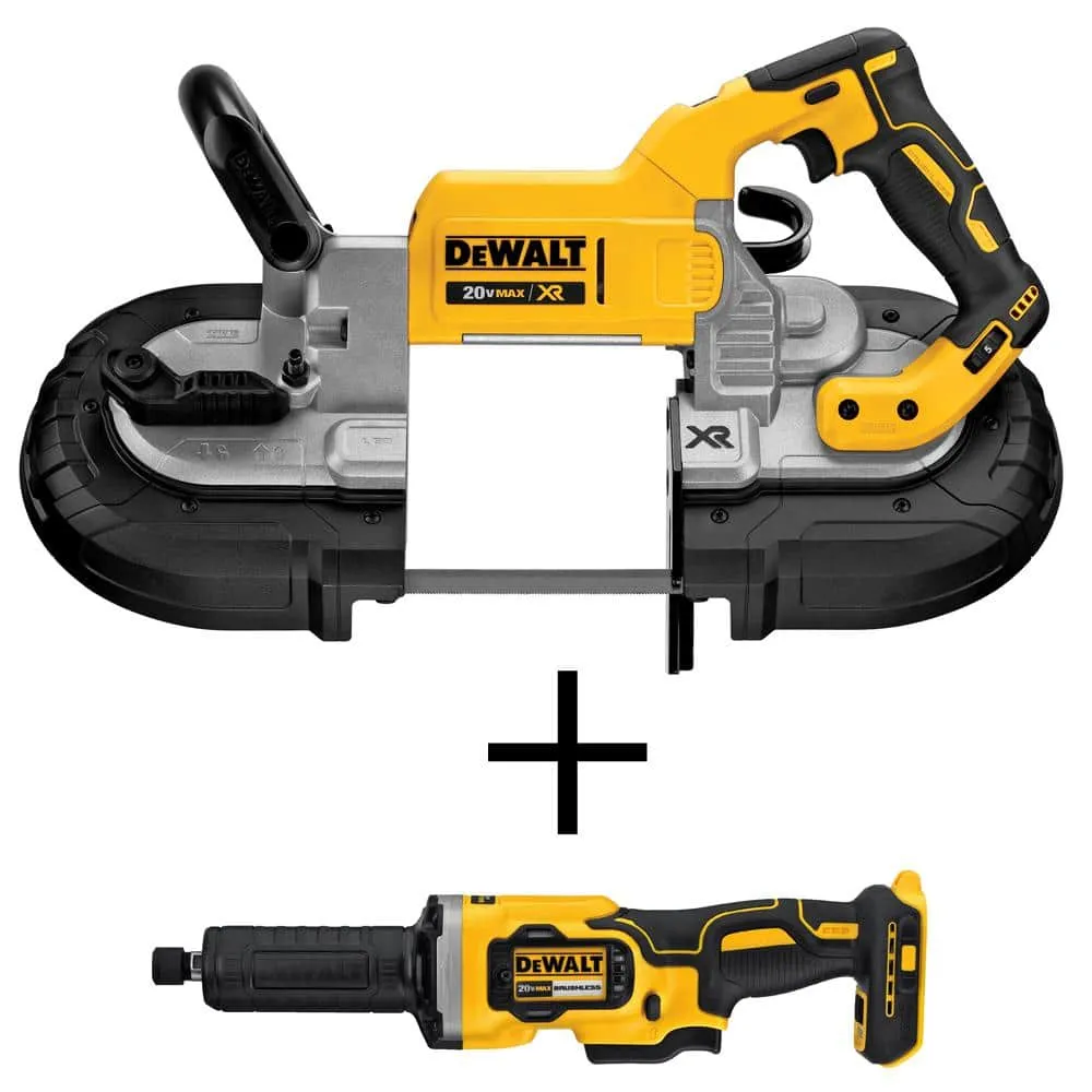 DEWALT 20V MAX Li-Ion Cordless Band Saw (Tool-Only) with 1-1/2 in. Die Grinder (Tool-Only), 2 Batteries 5.0Ah, Charger and Bag, photo 14 of 21