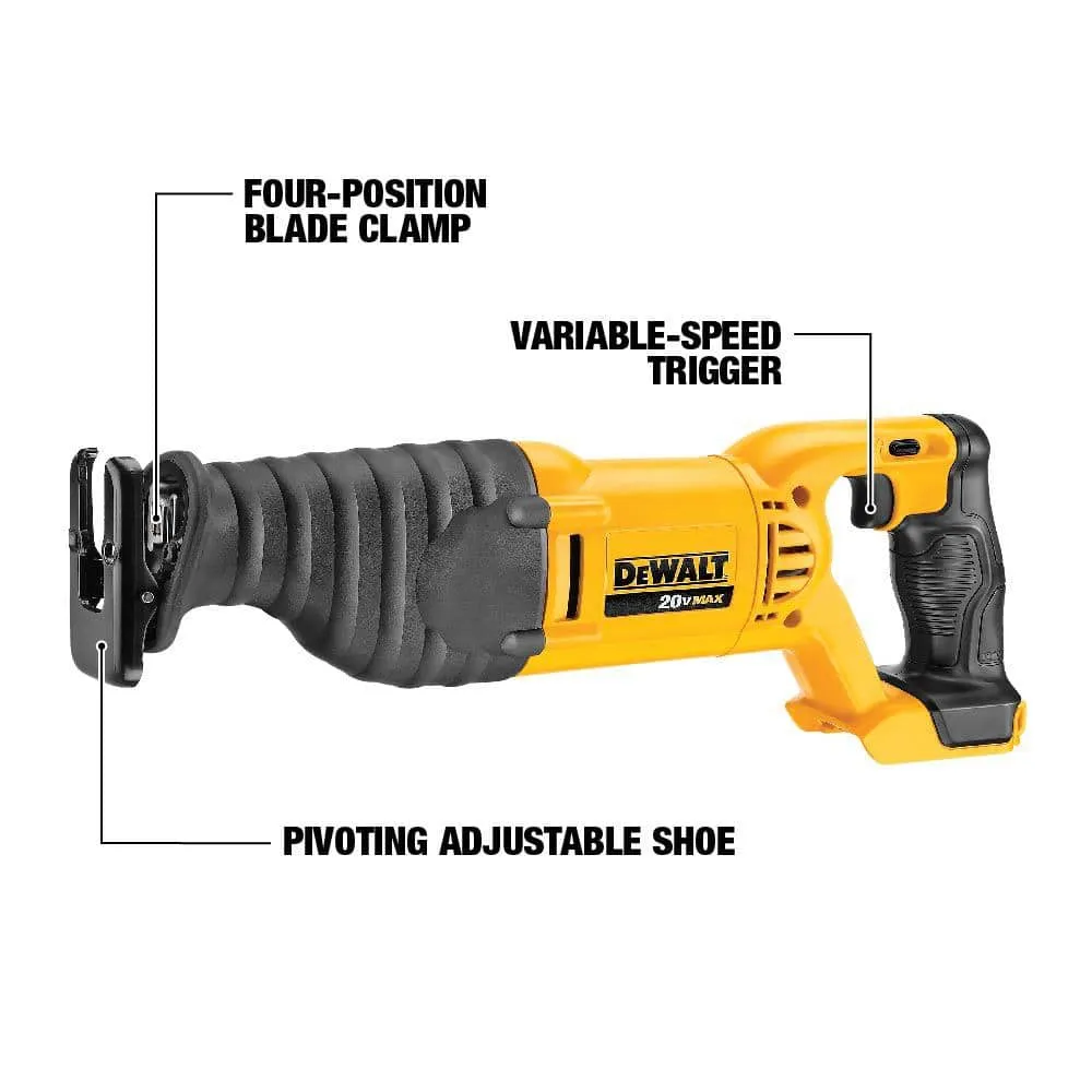 DEWALT 20V MAX Cordless Reciprocating Saw Kit with Batteries and Charger, photo 2 of 3