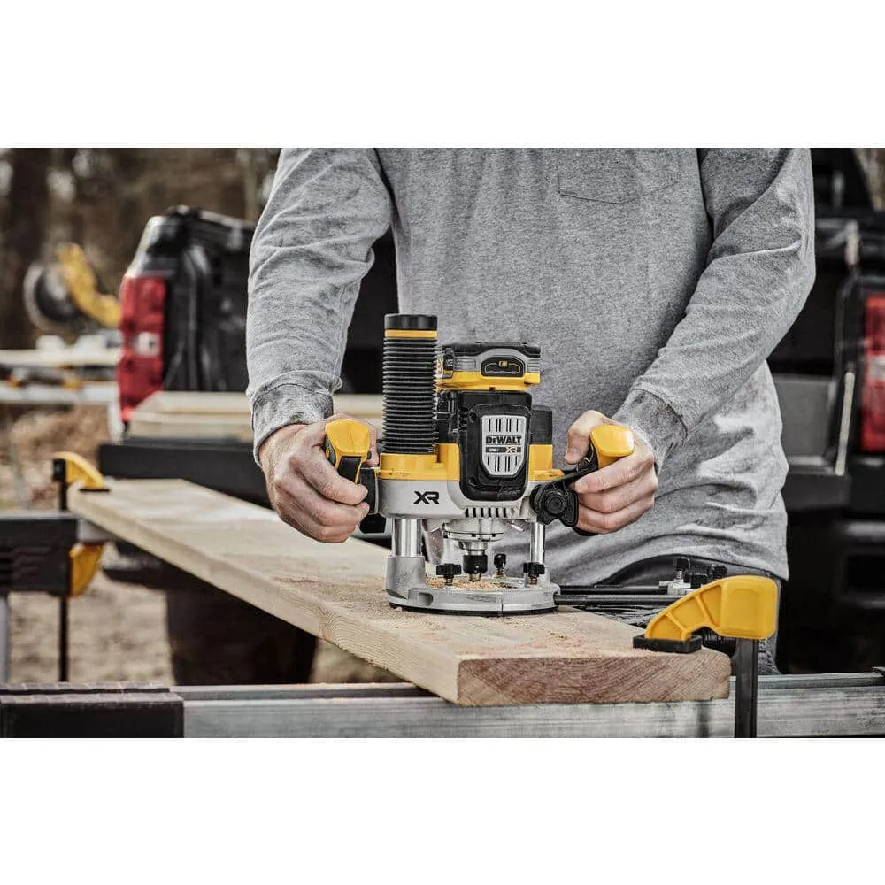 DEWALT 20-Volt MAX XR Lithium-Ion 2-1/4 Peak HP Brushless Cordless Plunge Router with 20-Volt MAX XR 8.0 Ah Battery Pack, photo 13 of 13