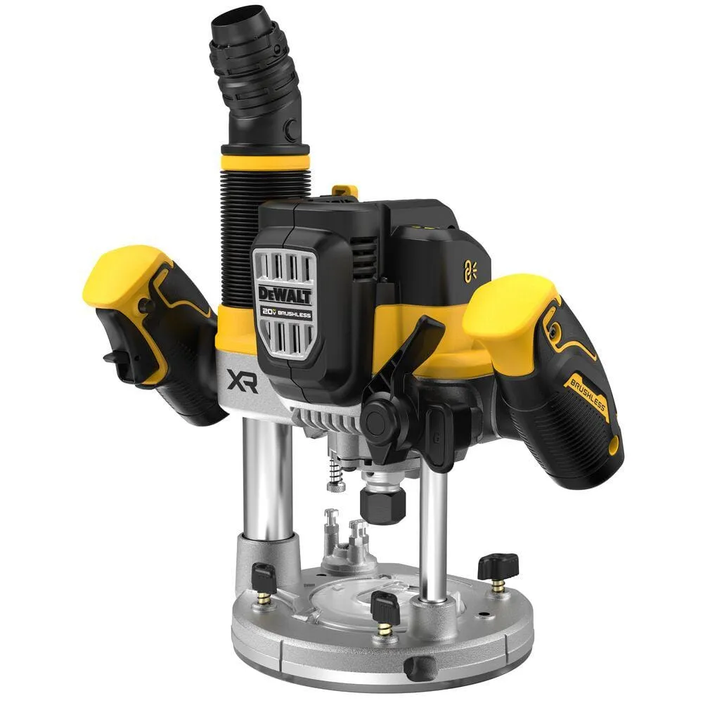 DEWALT 20-Volt MAX XR Lithium-Ion 2-1/4 Peak HP Brushless Cordless Plunge Router with 20-Volt MAX XR 8.0 Ah Battery Pack, photo 12 of 13