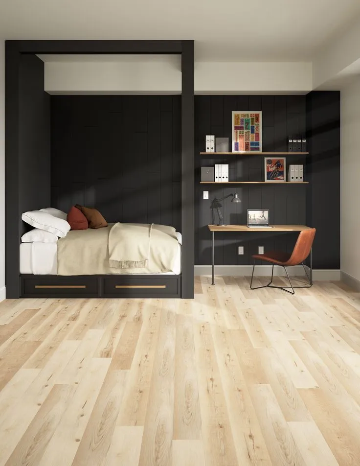 Style Selections English Grove Oak 5-mm x 7-in W x 60-in L Waterproof Interlocking Luxury Vinyl Plank Flooring (23.24-sq ft/case), photo 8 of 8