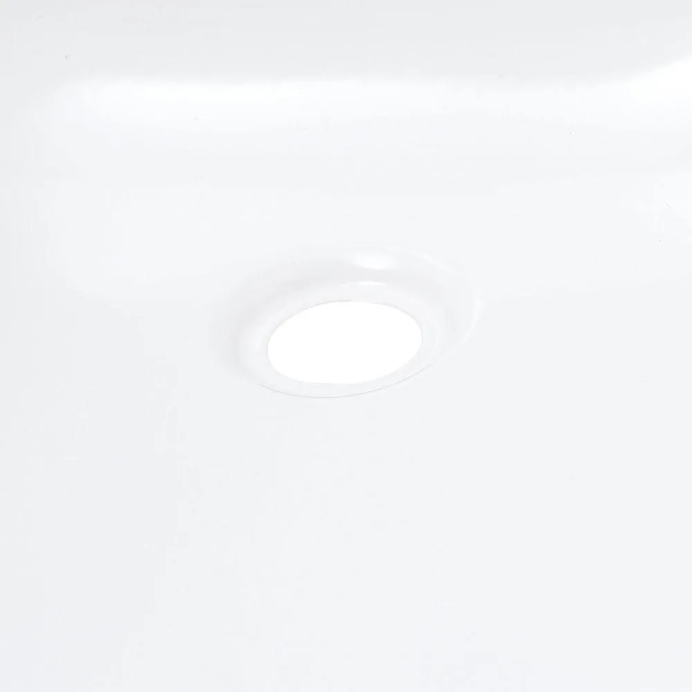 Bootz Industries Honolulu 46.5 in. Left Drain Rectangular Alcove Soaking Bathtub in White, photo 3 of 7