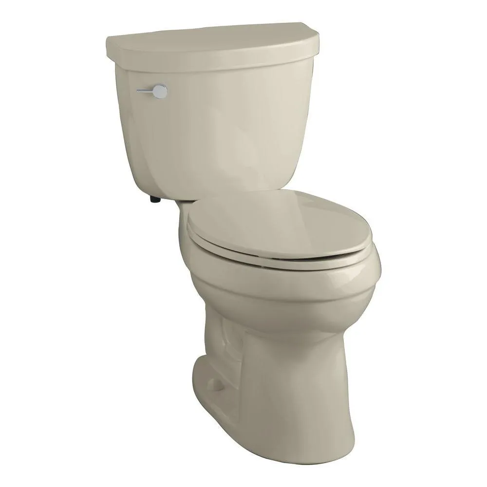 Cimarron Comfort Height 2-Piece 1.6 GPF Single Flush Elongated Toilet with AquaPiston Flushing Technology in White, photo 12 of 15