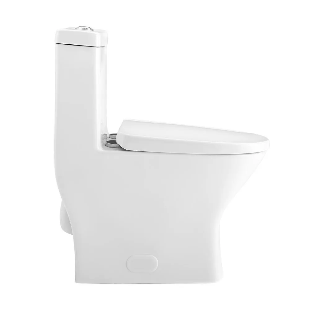 Sublime II 1-Piece 0.8/1.28 GPF Dual Flush Elongated Toilet in White, photo 6 of 13