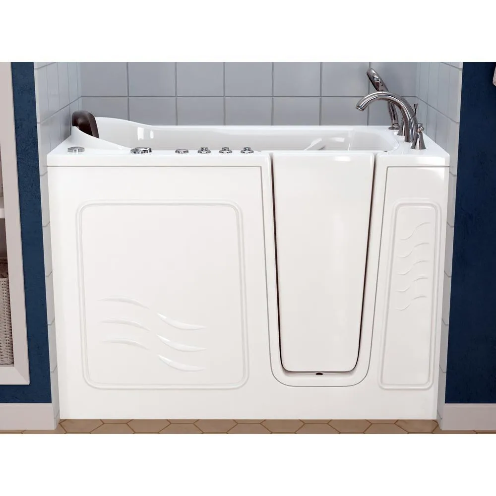 Universal Tubs Safe Premier 52.3 in. x 60 in. x 30 in. Right Drain Walk-in Air and Whirlpool Bathtub in White, photo 6 of 16