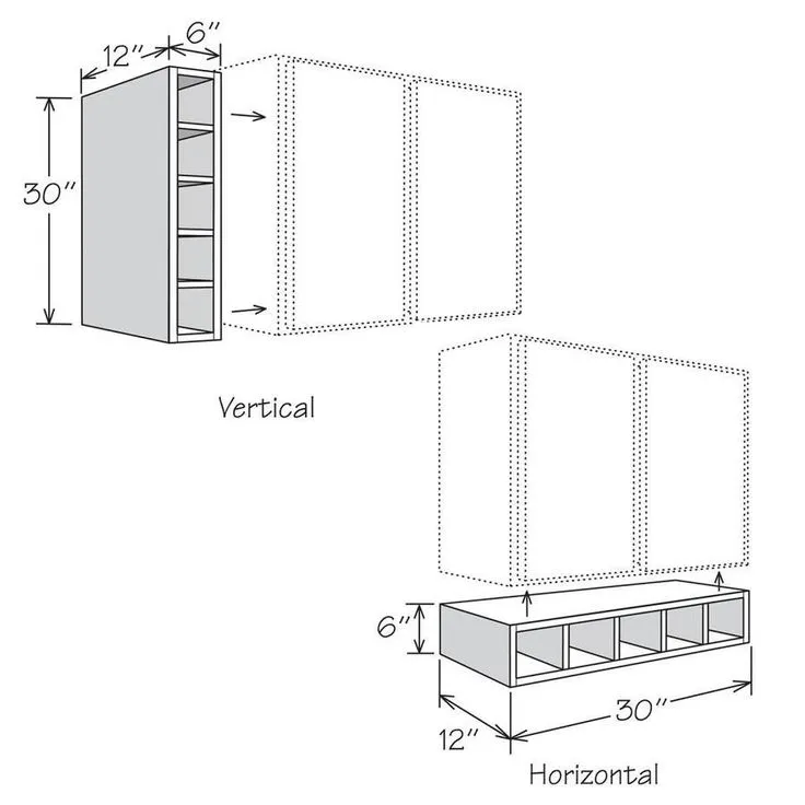 allen + roth Aveley 30-in W x 6-in H x 12-in D Linen Maple Drawer Wine Semi-Custom Cabinet, photo 2 of 4