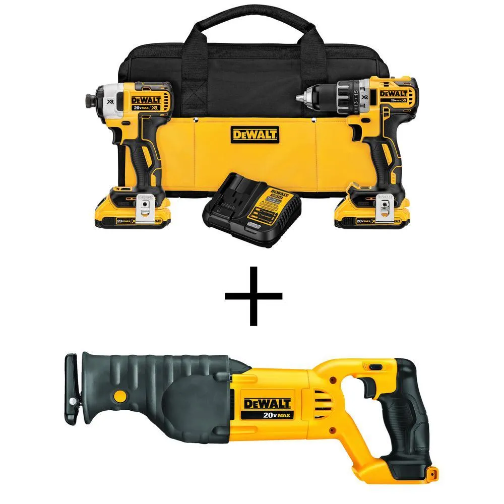 DEWALT 20-Volt Max Lithium-Ion Cordless Combo Kit (10-Tool) w/ (2) Batteries 2.0Ah, Charger & Tool Bag, photo 20 of 41