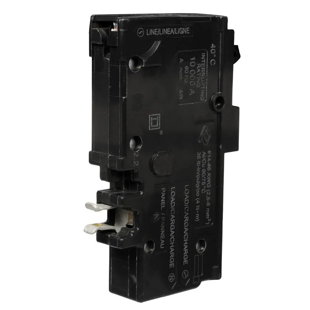 Schneider Electric Square D Homeline 20 Amp Single-Pole Plug-On Neutral Dual Function (CAFCI & GFCI) Circuit Breaker, HOM120PDFC, photo 4 of 23