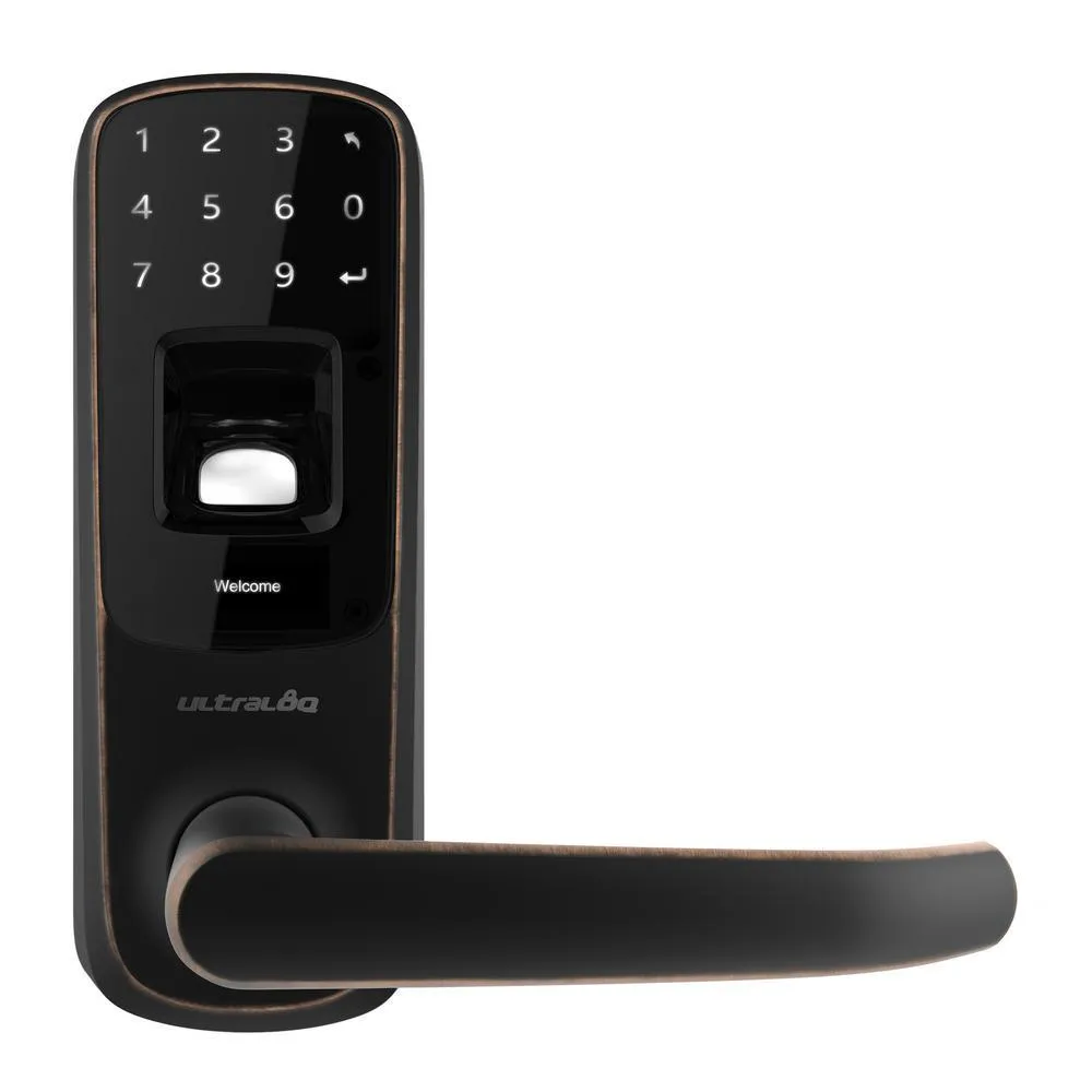 Ultraloq Satin Nickel Bluetooth Enabled Fingerprint and Touchscreen Smart Door Lock, photo 12 of 12